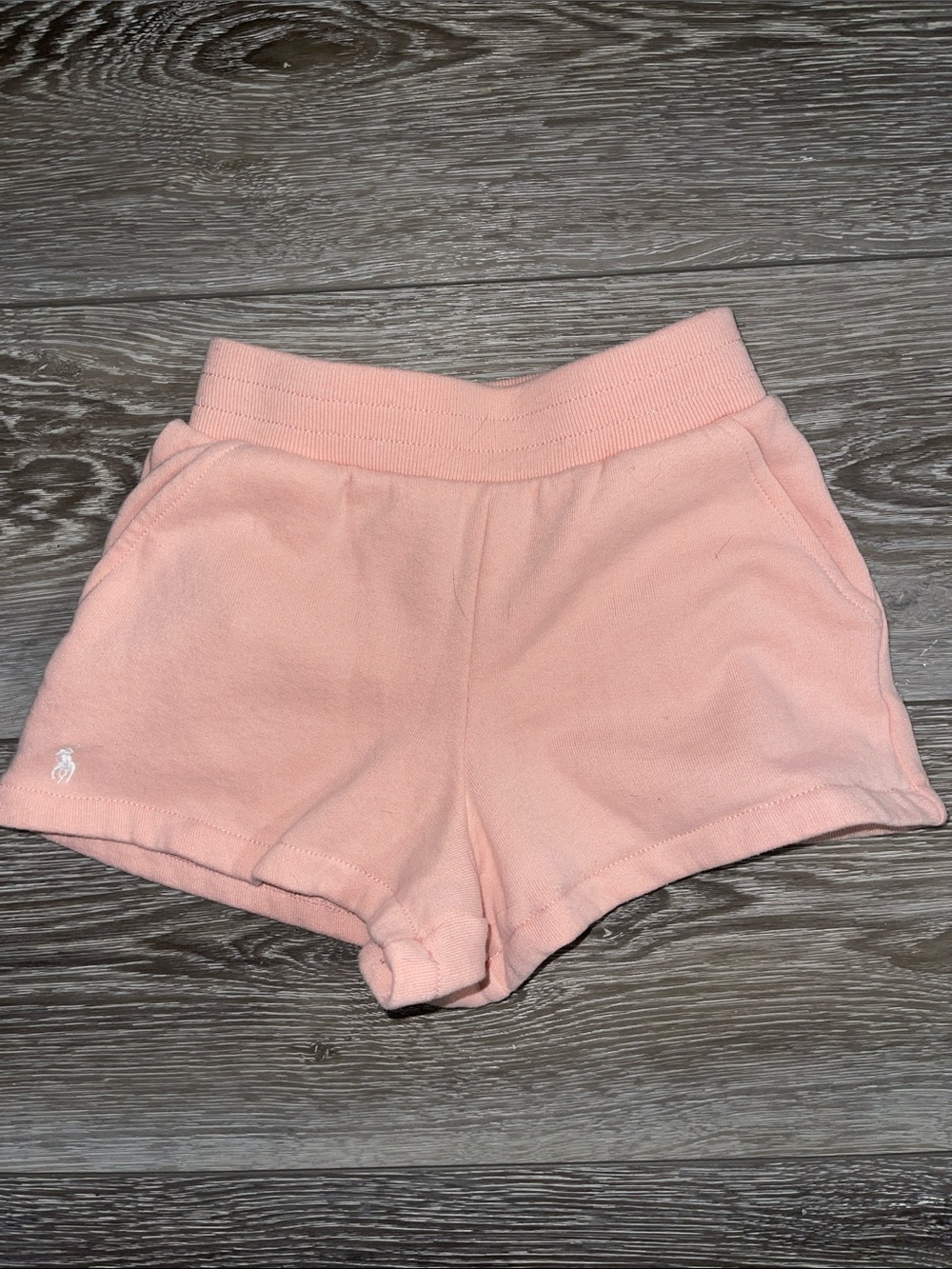 Ralph Lauren Peach-Pink Girls' Athletic Cotton Shorts